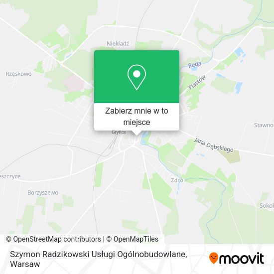 Mapa Szymon Radzikowski Usługi Ogólnobudowlane