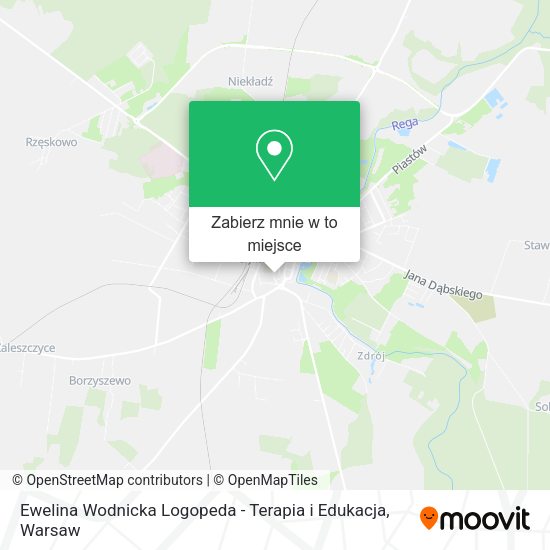 Mapa Ewelina Wodnicka Logopeda - Terapia i Edukacja