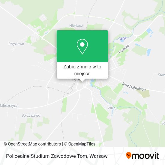 Mapa Policealne Studium Zawodowe Tom