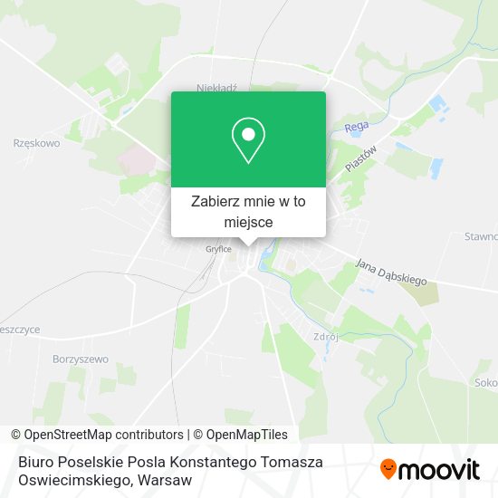 Mapa Biuro Poselskie Posla Konstantego Tomasza Oswiecimskiego