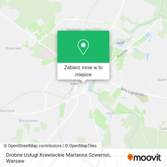 Mapa Drobne Usługi Krawieckie Marianna Szwemin