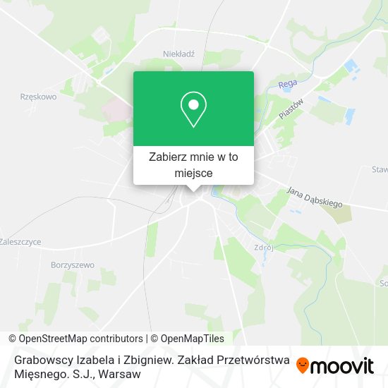 Mapa Grabowscy Izabela i Zbigniew. Zakład Przetwórstwa Mięsnego. S.J.