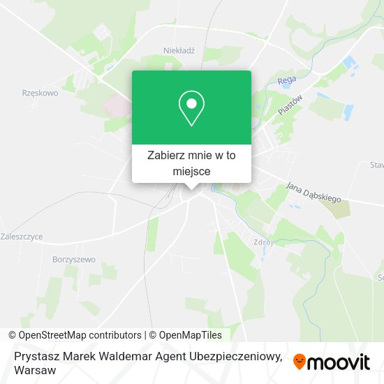 Mapa Prystasz Marek Waldemar Agent Ubezpieczeniowy