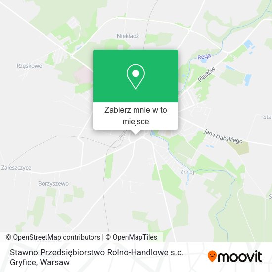 Mapa Stawno Przedsiębiorstwo Rolno-Handlowe s.c. Gryfice