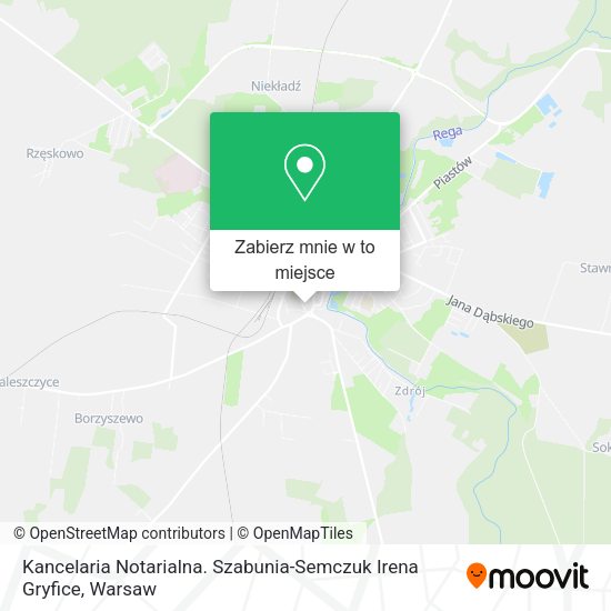 Mapa Kancelaria Notarialna. Szabunia-Semczuk Irena Gryfice