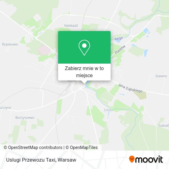 Mapa Uslugi Przewozu Taxi