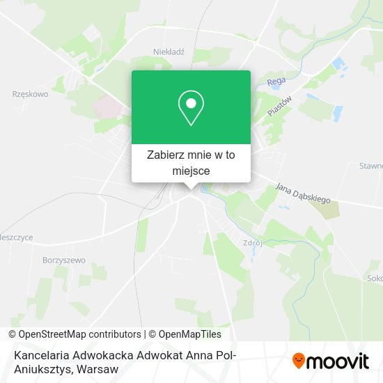 Mapa Kancelaria Adwokacka Adwokat Anna Pol-Aniuksztys