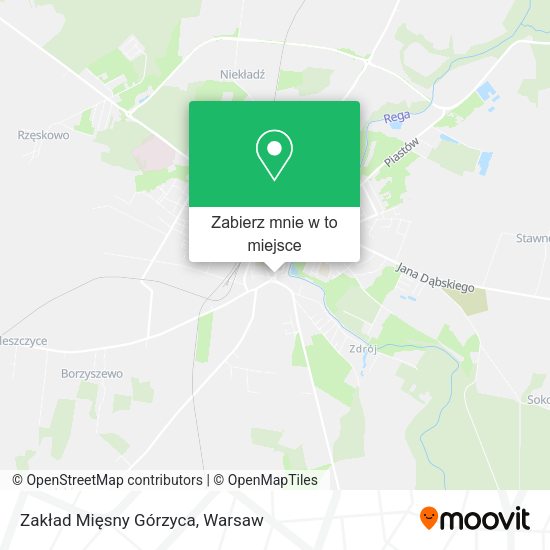 Mapa Zakład Mięsny Górzyca