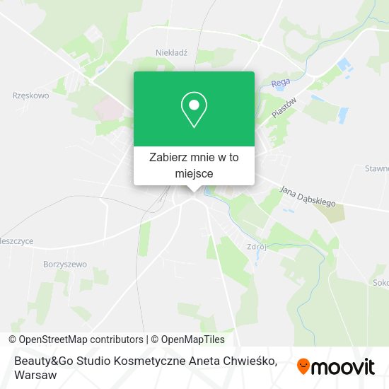 Mapa Beauty&Go Studio Kosmetyczne Aneta Chwieśko