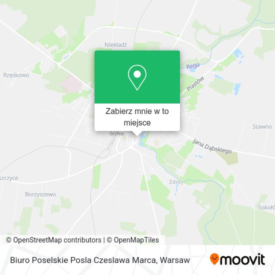 Mapa Biuro Poselskie Posla Czeslawa Marca