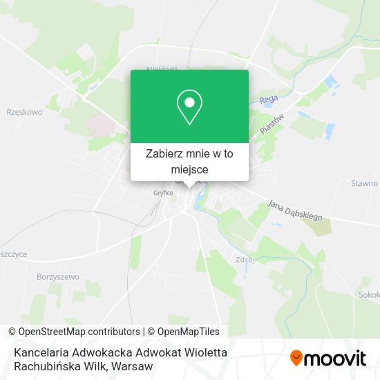 Mapa Kancelaria Adwokacka Adwokat Wioletta Rachubińska Wilk