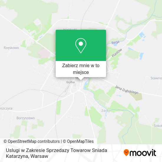 Mapa Uslugi w Zakresie Sprzedazy Towarow Sniada Katarzyna