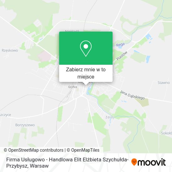 Mapa Firma Usługowo - Handlowa Elit Elżbieta Szychułda-Przybysz