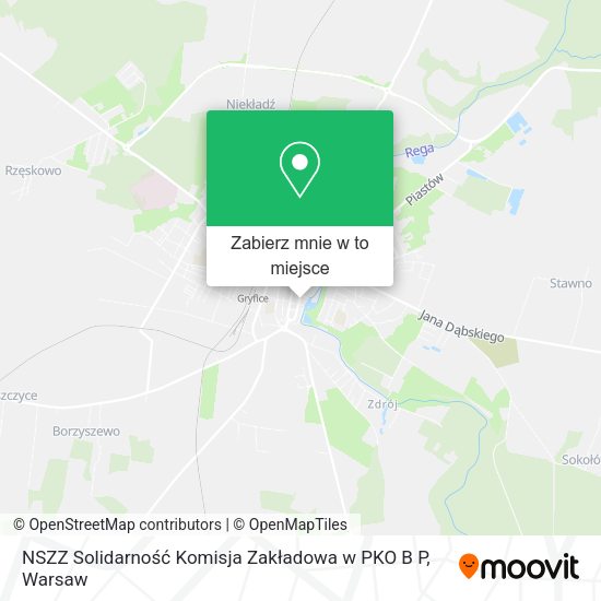 Mapa NSZZ Solidarność Komisja Zakładowa w PKO B P