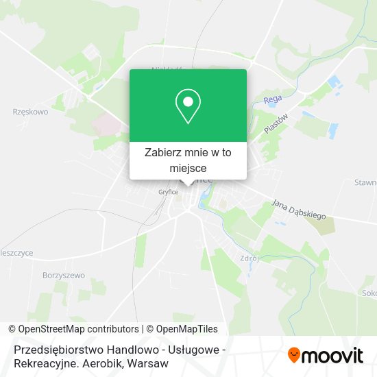 Mapa Przedsiębiorstwo Handlowo - Usługowe - Rekreacyjne. Aerobik