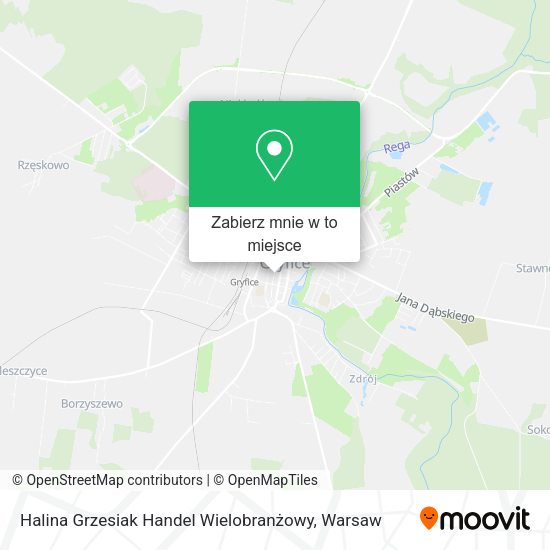 Mapa Halina Grzesiak Handel Wielobranżowy