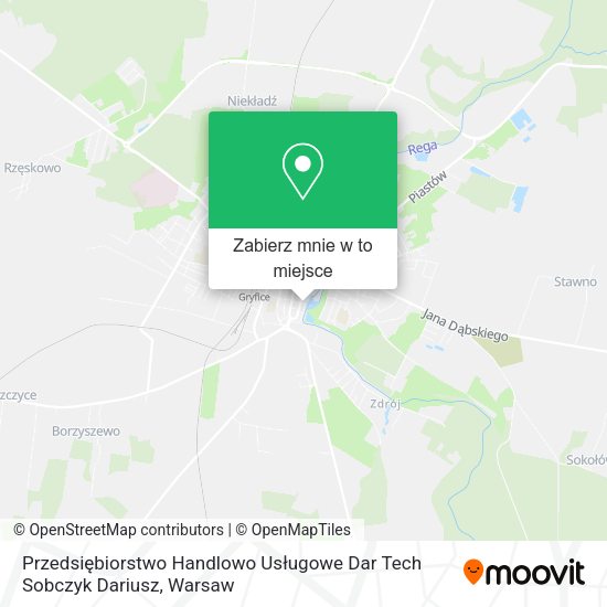 Mapa Przedsiębiorstwo Handlowo Usługowe Dar Tech Sobczyk Dariusz