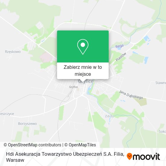 Mapa Hdi Asekuracja Towarzystwo Ubezpieczeń S.A. Filia