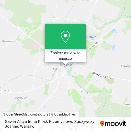 Mapa Gawin Alicja Irena Kiosk Przemysłowo Spożywczy Joanna