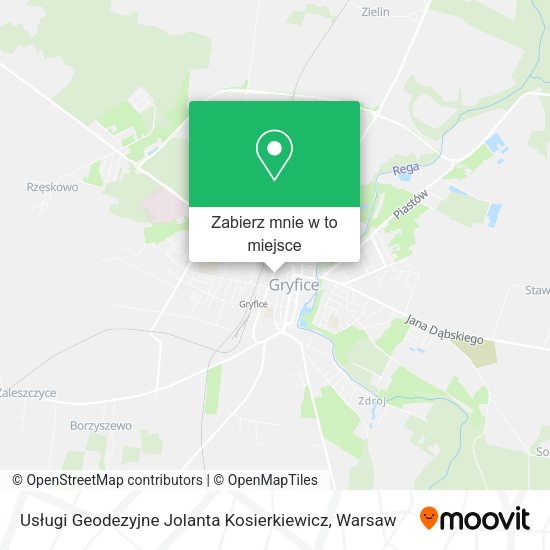 Mapa Usługi Geodezyjne Jolanta Kosierkiewicz