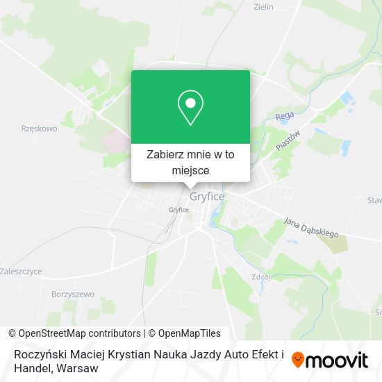 Mapa Roczyński Maciej Krystian Nauka Jazdy Auto Efekt i Handel