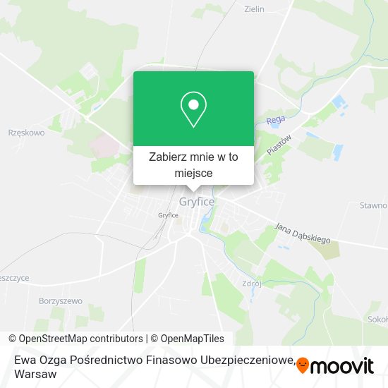 Mapa Ewa Ozga Pośrednictwo Finasowo Ubezpieczeniowe