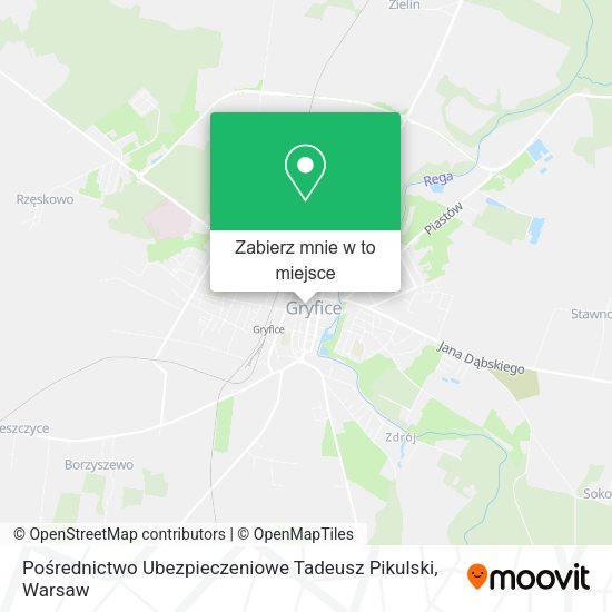 Mapa Pośrednictwo Ubezpieczeniowe Tadeusz Pikulski