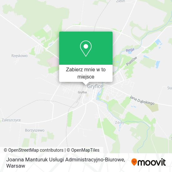 Mapa Joanna Manturuk Usługi Administracyjno-Biurowe