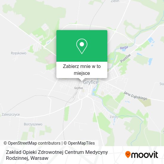 Mapa Zakład Opieki Zdrowotnej Centrum Medycyny Rodzinnej