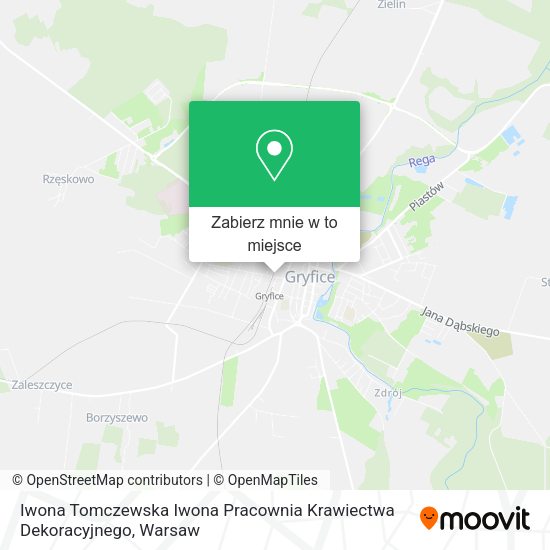 Mapa Iwona Tomczewska Iwona Pracownia Krawiectwa Dekoracyjnego