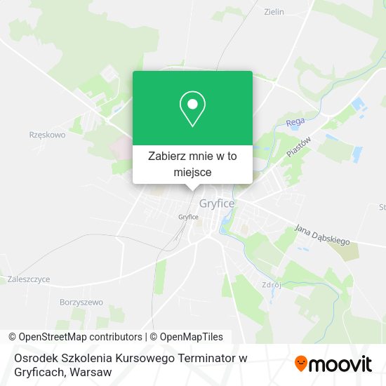 Mapa Osrodek Szkolenia Kursowego Terminator w Gryficach