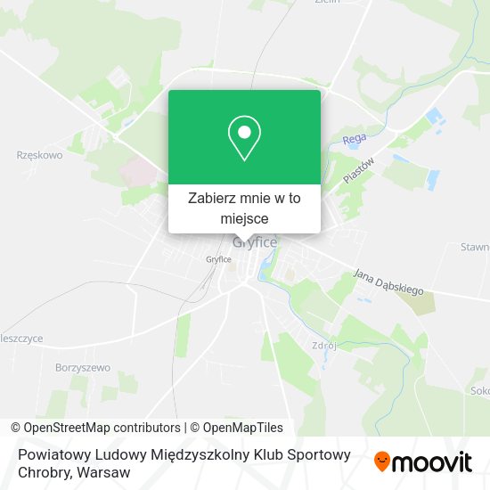 Mapa Powiatowy Ludowy Międzyszkolny Klub Sportowy Chrobry