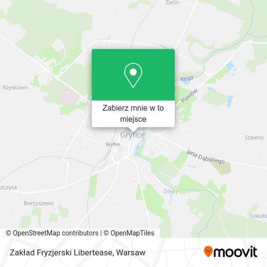 Mapa Zakład Fryzjerski Libertease