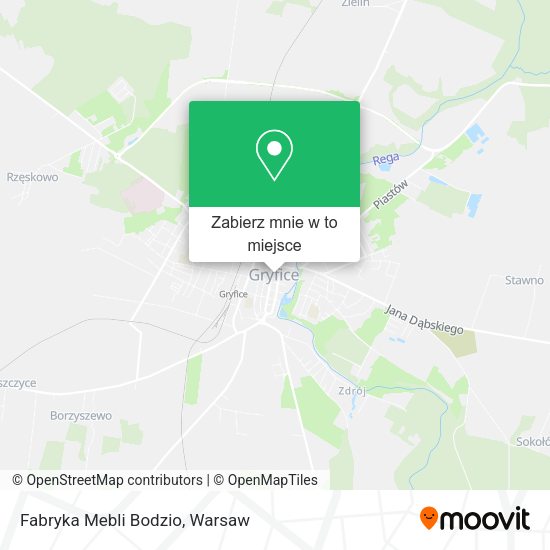 Mapa Fabryka Mebli Bodzio