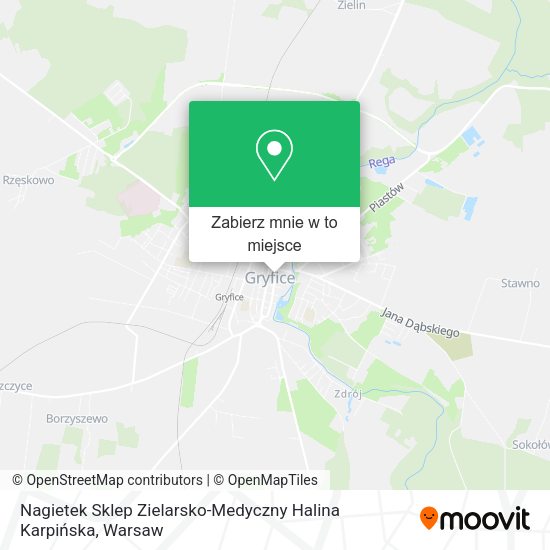 Mapa Nagietek Sklep Zielarsko-Medyczny Halina Karpińska