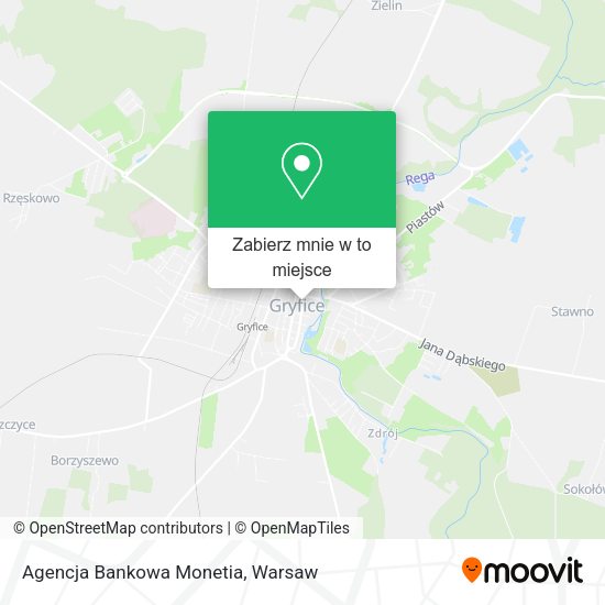 Mapa Agencja Bankowa Monetia