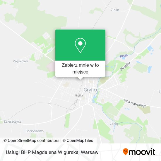 Mapa Usługi BHP Magdalena Wigurska