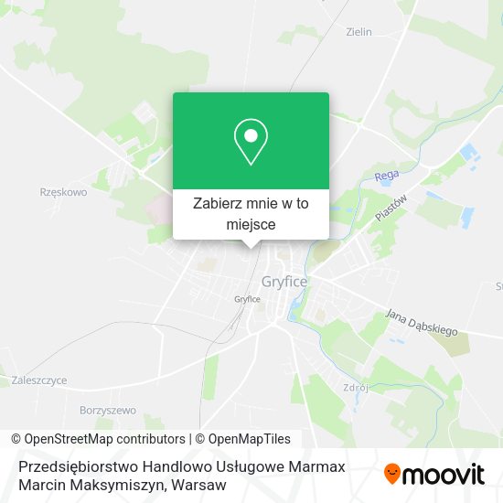 Mapa Przedsiębiorstwo Handlowo Usługowe Marmax Marcin Maksymiszyn