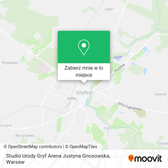 Mapa Studio Urody Gryf Arena Justyna Gnosowska