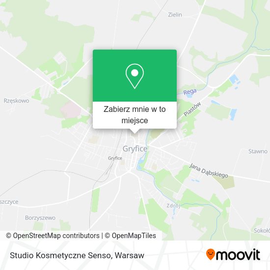 Mapa Studio Kosmetyczne Senso