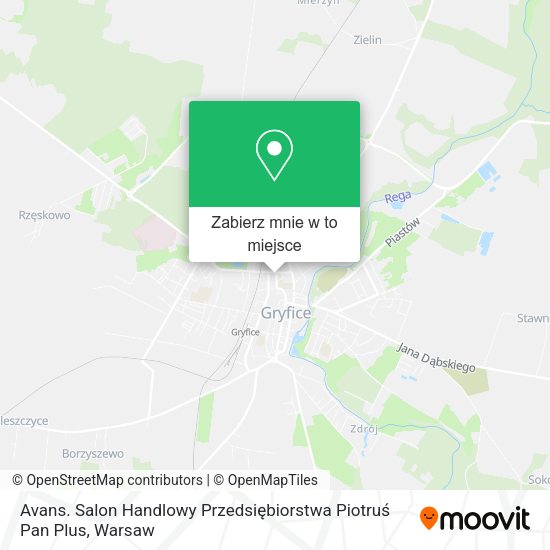 Mapa Avans. Salon Handlowy Przedsiębiorstwa Piotruś Pan Plus