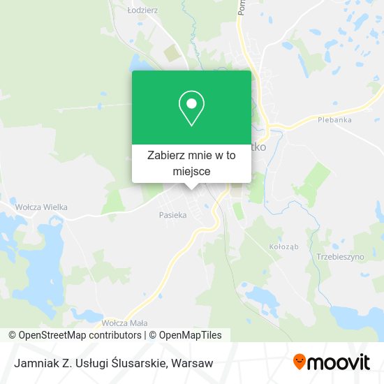 Mapa Jamniak Z. Usługi Ślusarskie