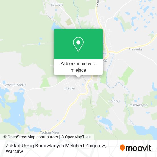 Mapa Zakład Usług Budowlanych Melchert Zbigniew