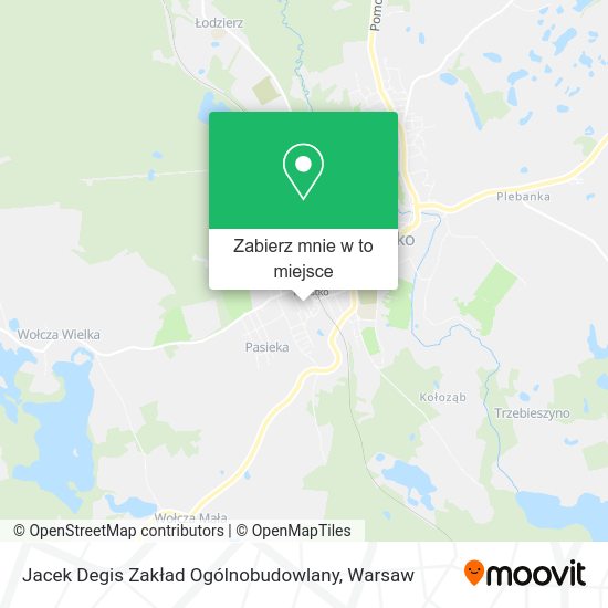 Mapa Jacek Degis Zakład Ogólnobudowlany