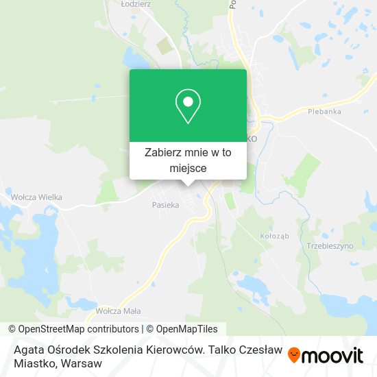 Mapa Agata Ośrodek Szkolenia Kierowców. Talko Czesław Miastko