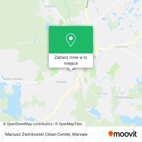 Mapa Mariusz Zwirdowski Clean-Center
