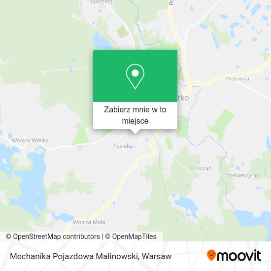 Mapa Mechanika Pojazdowa Malinowski