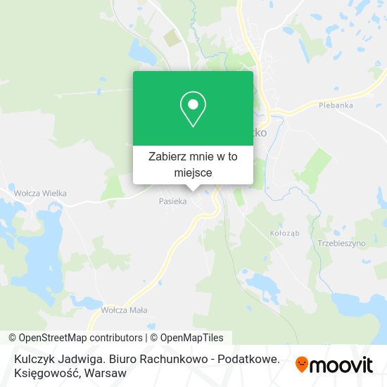 Mapa Kulczyk Jadwiga. Biuro Rachunkowo - Podatkowe. Księgowość