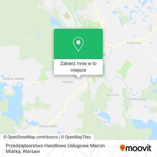 Mapa Przedsiębiorstwo Handlowo Usługowe Marcin Miarka