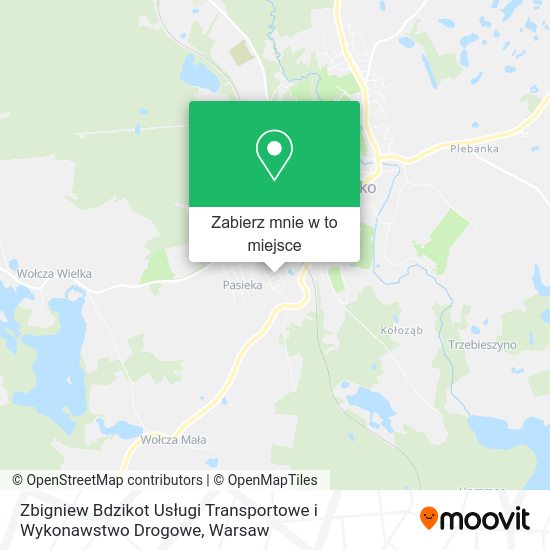 Mapa Zbigniew Bdzikot Usługi Transportowe i Wykonawstwo Drogowe